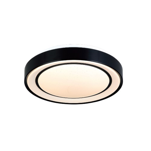 InLight Φωτιστικό Οροφής LED Μαύρο 36W – Πλαφονιέρα 3CCT Starry Effect (42179-A)