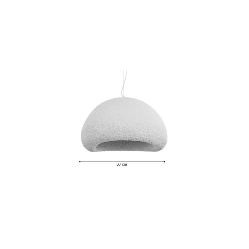 Inlight Κρεμαστό φωτιστικό από Fiberglass 1XE27 D:60cm (4067-A)