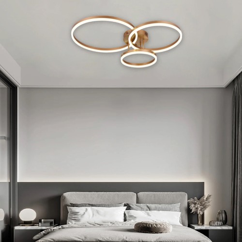 Inlight Φωτιστικό  οροφής LED 75W 3CCT (by switch on base) D:80cm (6094-A-Silver)