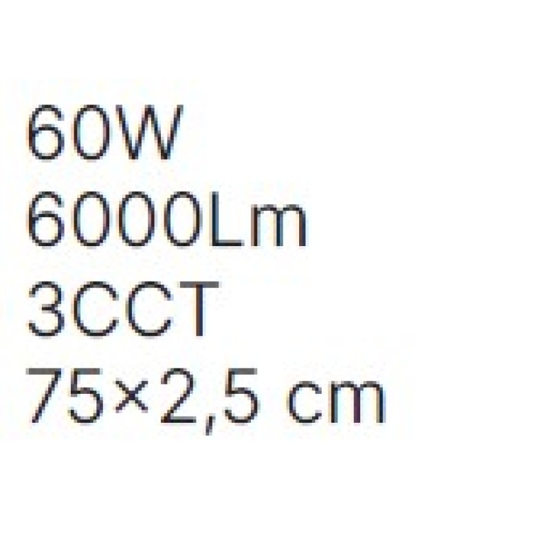 Inlight Πλαφονιέρα οροφής LED 60W 3CCT (by switch on base) σε ασημί απόχρωση D:75x2,5cm (42036-AA-Silver)