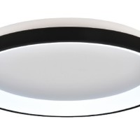 Inlight Πλαφονιέρα οροφής LED 28W 3CCT από μαύρο μέταλλο και ακρυλικό D:40x5cm (42044-C-Black)