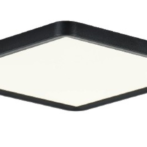 InLight Πλαφονιέρα οροφής LED 40W 3CCT (by switch on base) από μαύρο μέταλλο  D:50cm (42045-Black)