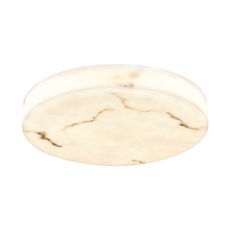 Inlight Φωτιστικό οροφής, LED 48W Alabaster & ritine, 5280 lm, 3CCT (by switch on base) D:60x6cm (42053-B)