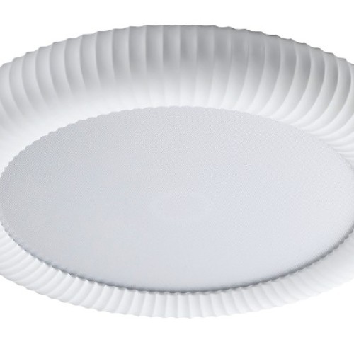 Inlight Φωτιστικό Οροφής Γύψινο LED 36W, 3000K, Λευκό, D:40x6,5cm(42054-White)