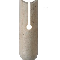 InLight Επιτοίχιο φωτιστικό γκρι από travertine marble 1XG9 D:10 x 35cm (43066)