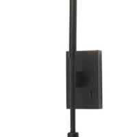 Inlight Επιτοίχιο φωτιστικό LED 3W & 6W 3000K από μαύρο μέταλλο (43079)