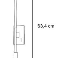 Inlight Επιτοίχιο φωτιστικό LED 3W & 6W 3000K από μαύρο μέταλλο (43079)