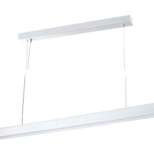 Inlight Γραμμικό Κρεμαστό Γύψινο Φωτιστικό LED 36W, 2CCT, Λευκό D:150x8,7cm(6123-White)