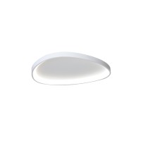 Inlight Πλαφονιέρα οροφής LED 25W 3CCT από λευκό μέταλλο και ακρυλικό D:61,5x5cm (42043-White)