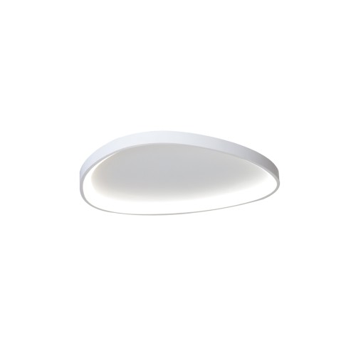 Inlight Πλαφονιέρα οροφής LED 25W 3CCT από λευκό μέταλλο και ακρυλικό D:61,5x5cm (42043-White)