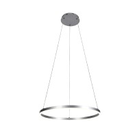 Inlight Κρεμαστό φωτιστικό LED 36W 3CCT (by switch on base) D:80cm (6095-AB-Silver)