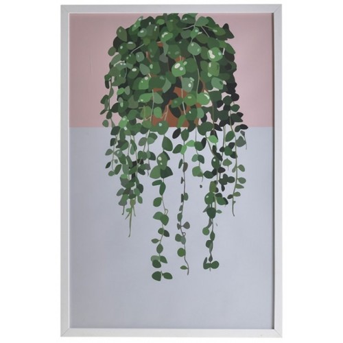 Πίνακας με πλαίσιο printed φυτό 40x3x60cm