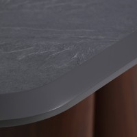 Τραπέζι Τραπεζαρίας Cava σε καφέ απόχρωση 220x96x76cm
