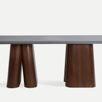 Τραπέζι Τραπεζαρίας Cava σε καφέ απόχρωση 220x96x76cm