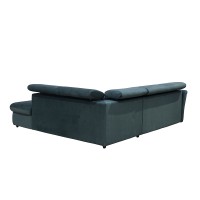 MONSERAT ΚΑΝΑΠΕΣ ΚΡΕΒΑΤΙ ΓΩΝΙΑ ΔΕΞΙΑ PETROL 254x224x90cm