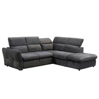 MONSERAT ΚΑΝΑΠΕΣ ΚΡΕΒΑΤΙ ΓΩΝΙΑ ΔΕΞΙΑ ΑΝΘΡΑΚΙ 254x224x90cm