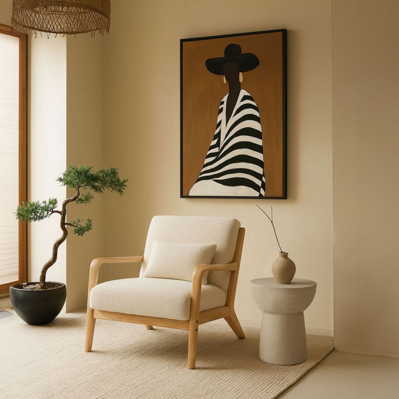 ORGANIC ΠΟΛΥΘΡΟΝΑ BEIGE 66x82x73cm