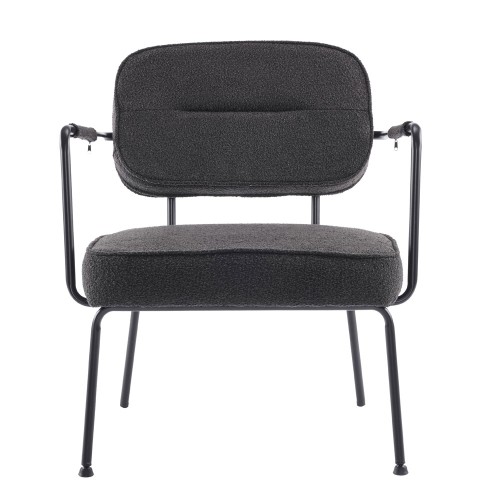 PRISLEY ΠΟΛΥΘΡΟΝΑ ΜΑΥΡΟ 73x66x78cm