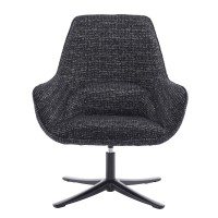 TIFFANY ΠΟΛΥΘΡΟΝΑ ΠΕΡΙΣΤΡΕΦΟΜΕΝΗ ΜΑΥΡΟ ΜΕ PATTERN 73.5x75x93cm