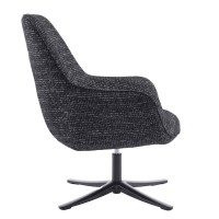 TIFFANY ΠΟΛΥΘΡΟΝΑ ΠΕΡΙΣΤΡΕΦΟΜΕΝΗ ΜΑΥΡΟ ΜΕ PATTERN 73.5x75x93cm