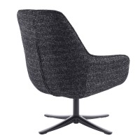 TIFFANY ΠΟΛΥΘΡΟΝΑ ΠΕΡΙΣΤΡΕΦΟΜΕΝΗ ΜΑΥΡΟ ΜΕ PATTERN 73.5x75x93cm