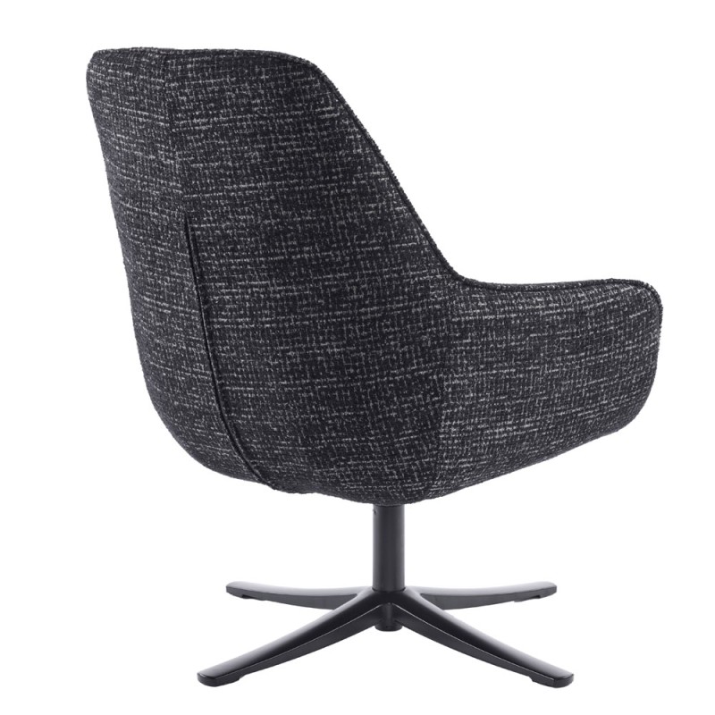 TIFFANY ΠΟΛΥΘΡΟΝΑ ΠΕΡΙΣΤΡΕΦΟΜΕΝΗ ΜΑΥΡΟ ΜΕ PATTERN 73.5x75x93cm