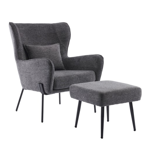 CHILLOUT ΠΟΛΥΘΡΟΝΑ ΣΚΑΜΠΩ ΣΕΤ ΓΚΡΙ ΣΚΟΥΡΟ 72x84x97cm