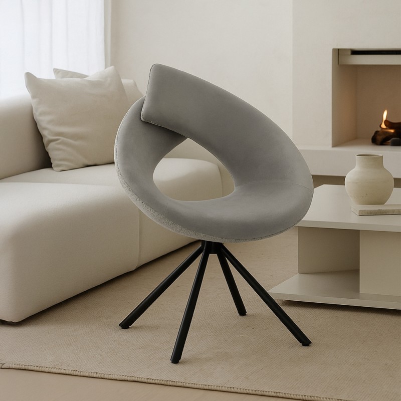 Σετ-2Τεμ.RIBBON ΠΟΛΥΘΡΟΝΑ ΠΕΡΙΣΤΡΕΦΟΜΕΝΗ BEIGE 68x73x92cm