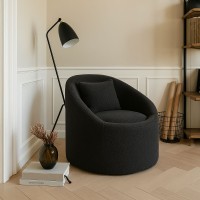 SOFTY ΠΟΛΥΘΡΟΝΑ ΠΕΡΙΣΤΡΕΦΟΜΕΝΗ ΓΚΡΙ ΣΚΟΥΡΟ 80x80x77cm