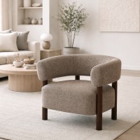 BELVEDERE ΠΟΛΥΘΡΟΝΑ ΚΑΦΕ BEIGE 73x69x70cm