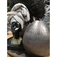 DROP ΒΑΖΟ 25x25x21cm ΑΛΟΥΜΙΝΙΟ ΓΡΑΦΙΤΗΣ