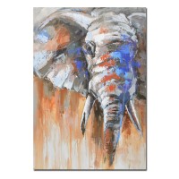 ELEFANT IN COLOR ΠΙΝΑΚΑΣ ΔΙΑΚΟΣΜΗΣΗΣ 90x120x3cm ΚΑΜΒΑΣ ΠΟΛΥΧΡΩΜΟ ΞΥΛΟ