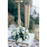 IONAS ΚΗΡΟΠΗΓΙΟ 18x18x74cm ΑΛΟΥΜΙΝΙΟ ΧΡΥΣΟ