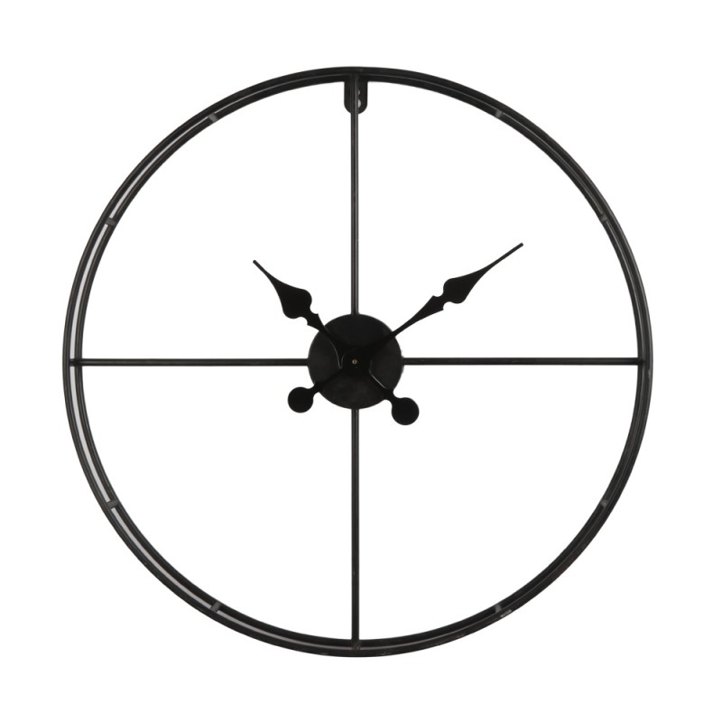TEMPUS ΡΟΛΟΪ ΤΟΙΧΟΥ 60x60x7cm ΜΕΤΑΛΛΟ ΜΑΥΡΟ