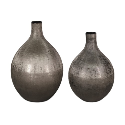 VERGE 1 ΒΑΖΟ 22x22x35cm ΑΛΟΥΜΙΝΙΟ SMOKE BLACK