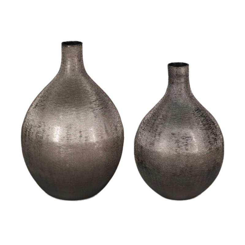 VERGE 1 ΒΑΖΟ 22x22x35cm ΑΛΟΥΜΙΝΙΟ SMOKE BLACK