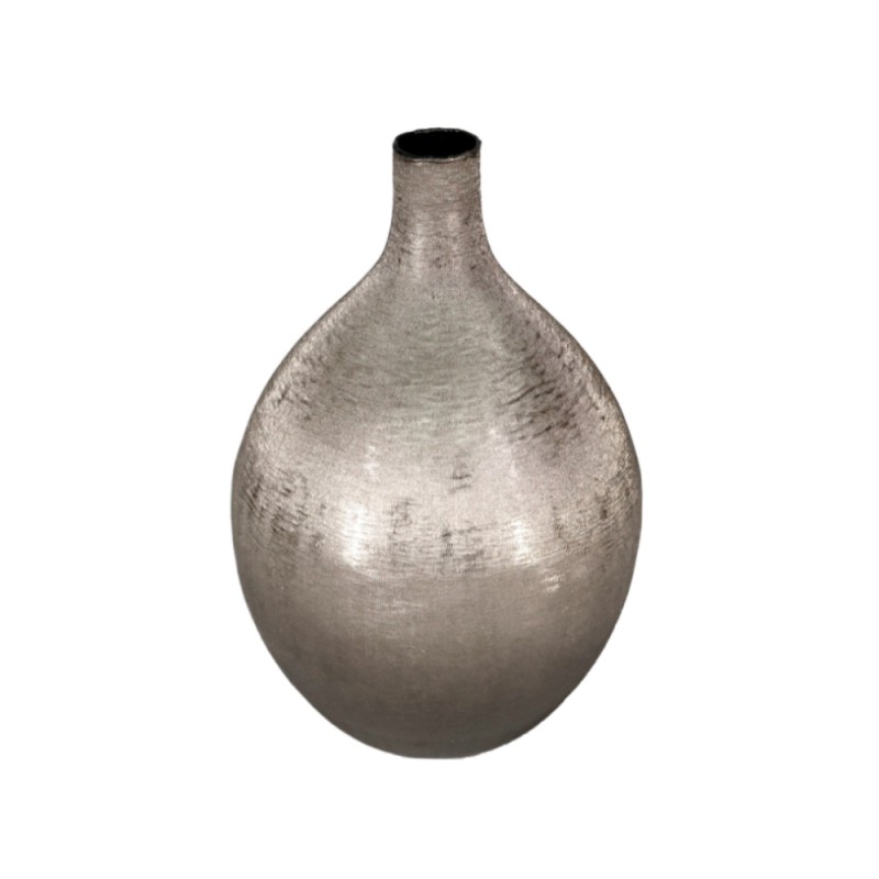 VERGE 1 ΒΑΖΟ 22x22x35cm ΑΛΟΥΜΙΝΙΟ SMOKE BLACK