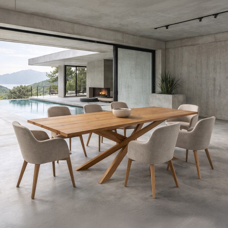 STIXIS ΤΡΑΠΕΖΙ ΦΥΣΙΚΟ 200x95x76cm