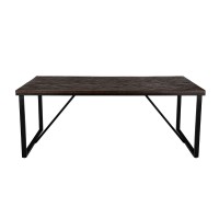 MAIANDROS ΤΡΑΠΕΖΙ ΚΑΦΕ ΣΚΟΥΡΟ 200x100x76cm