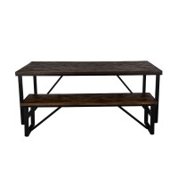 MAIANDROS ΤΡΑΠΕΖΙ ΚΑΦΕ ΣΚΟΥΡΟ 200x100x76cm