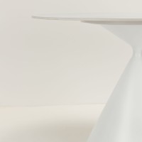ATRIUM ΤΡΑΠΕΖΙ ΛΕΥΚΟ ΜΕ ΟΨΗ ΜΑΡΜΑΡΟΥ 110x110x76cm