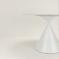 ATRIUM ΤΡΑΠΕΖΙ ΛΕΥΚΟ ΜΕ ΟΨΗ ΜΑΡΜΑΡΟΥ 110x110x76cm
