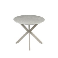 CASPIAN ΤΡΑΠΕΖΙ ΓΚΡΙ ΜΕ ΟΨΗ ΜΑΡΜΑΡΟΥ 180x90x75cm