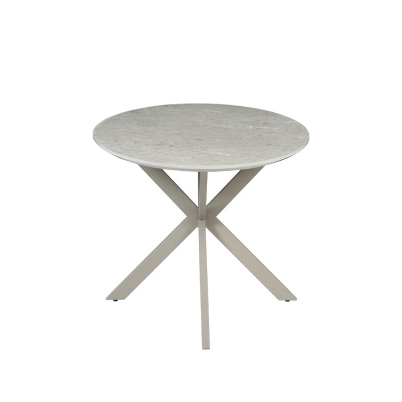 CASPIAN ΤΡΑΠΕΖΙ ΓΚΡΙ ΜΕ ΟΨΗ ΜΑΡΜΑΡΟΥ 180x90x75cm