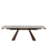 BRUNO ΤΡΑΠΕΖΙ ΕΠΕΚΤΕΙΝΟΜΕΝΟ-Η ΓΚΡΙ LATTE 160x90x75cm