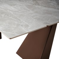 BRUNO ΤΡΑΠΕΖΙ ΕΠΕΚΤΕΙΝΟΜΕΝΟ-Η ΓΚΡΙ LATTE 160x90x75cm