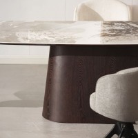 CANYON ΤΡΑΠΕΖΙ ΚΑΦΕ BITTER ΛΕΥΚΟ ΜΕ ΟΨΗ ΜΑΡΜΑΡΟΥ 200x90x76cm