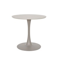 CASPIAN ΤΡΑΠΕΖΙ ΓΚΡΙ ΜΕ ΟΨΗ ΜΑΡΜΑΡΟΥ 80x80x75cm