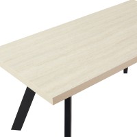 LITHOS ΤΡΑΠΕΖΙ BEIGE ΜΑΥΡΟ 180x90x76cm