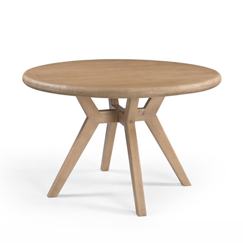 PARADIS ΤΡΑΠΕΖΙ ΡΟΤΟΝΤΑ ΚΑΡΥΔΙ ΑΝΟΙΧΤΟ 120x120x76cm